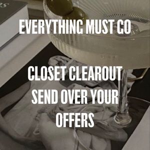 ACCEPTING OFFERS - CLOSET CLEAROUT